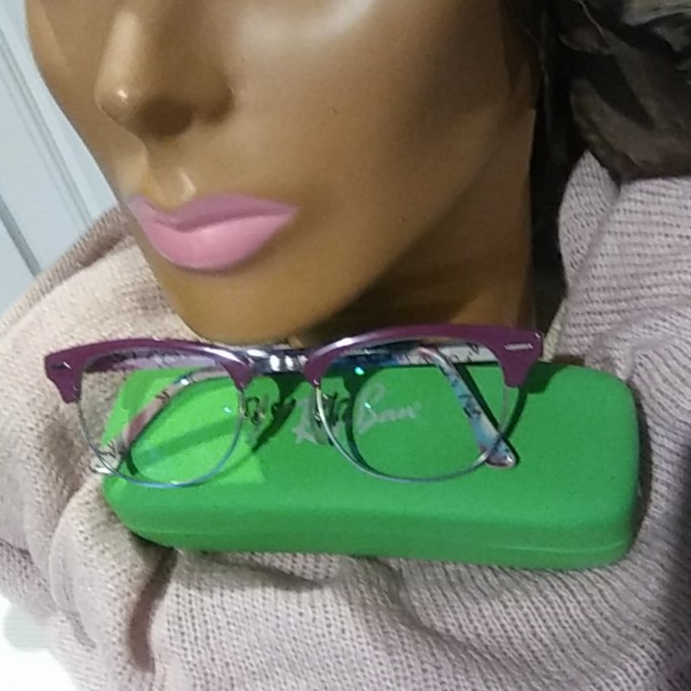 Ray-Ban Purple Rx Eyeglasses with Case